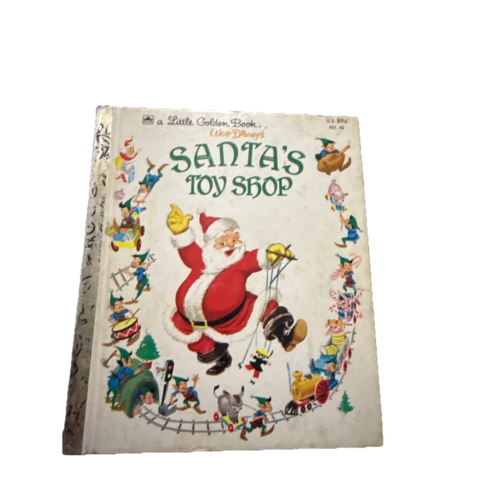 "Santa's Toy Shop" Walt Disney's Christmas Little Golden‎ Book 1950